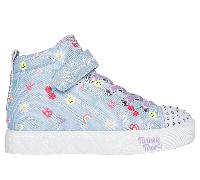 Skechers niña Twinkle Toes: Heart Steps - Icon Party en Azul Claro, talla 30