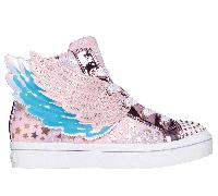 Skechers niña Twinkle Toes: Twi-Lites 2.0 - Dreamy Wings en Rosa Claro, talla 31