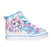 Skechers niña Twinkle Toes: Twi-Lites 2.0 - Unicorn Glam en Azul, talla 35