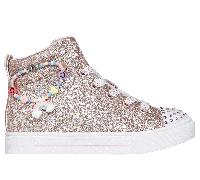 Skechers niña Twinkle Toes: Twinkle Sparks - Charm Bestie en Roseoro, talla 27.5