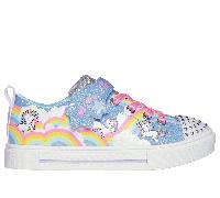 Skechers niña Twinkle Toes: Twinkle Sparks - Jumpin' Clouds en Azul, talla 28