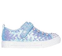 Skechers niña Twinkle Toes: Twinkle Sparks - Sequin Party en Azul Claro, talla 33.5