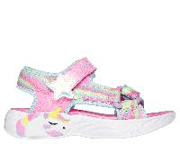 Skechers - Unicorn Dreams Sandal, Sandalias Planas Bebés niñas, Pink,