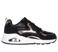 Skechers niña UNO Gen1 - Color Surge en Negro/Oro Rosa, talla 32