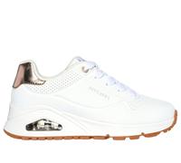 Skechers niña UNO Gen1 - Shimmer Away en Blanca, talla 27