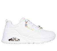 Skechers niña UNO Gen1 - Trendy Jewels en Blanco/Oro, talla 37