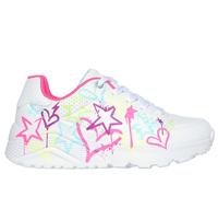 Skechers Street Girls, Zapatillas Niñas, White Synthetic Neon Multi Tri 1, 43 EU