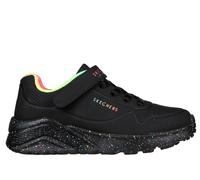 Skechers niña UNO Lite - Rainbow Specks en Negro, talla 31