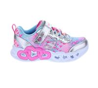 SKECHERS Zapatillas deportivas 'Infinite Heart Lights' azul oscuro / fucsia / rosa claro / plata 33 azul oscuro / fucsia / rosa claro / plata