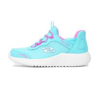 Skechers Niñas Bounder Simple Cute Slip-In ENTRENADOR, Turquoise Synthetic/Trim, 37 EU