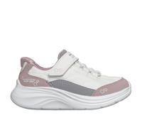 Skechers Niñas Comfy Sprints Zapatilla de Deporte, White Mesh/Lavender Synthetic, 25 EU