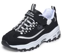 Skechers Niñas D'Lites Zapatillas Deportivas, Black Synthetic White Trim, 37.5 EU