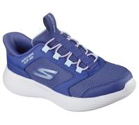 Skechers Niñas Go Run 400 V2 Tetra Speed Slip-In ENTRENADOR, Navy Synthetic/Textile, 38 EU