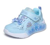 Skechers Niñas Lil Princess Steps Zapatilla de Deporte, Light Blue Textile/Synthetic/Trim, 26 EU