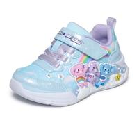 Skechers Niñas Lil SNUGS Zapatilla de Deporte, Blue Synthetic/Multi Trim, 25 EU