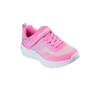Skechers Niñas MICROSPEC Advance Oasis Point Sneaker, Pink, 35 EU