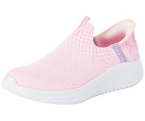 Skechers Niñas Ultra Flex 3.0 Colory Wild Slip-In ENTRENADOR, Light Pink Mesh/Multi Trim, 37.5 EU