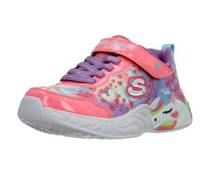 Skechers Niñas Unicorn Dreams Heart Sparkles Zapatilla de Deporte