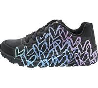 Skechers Niñas Uno Lite Metallic Joy Zapatillas Deportivas, Black Synthetic Multi Trim, 37 EU