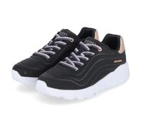 Skechers Niñas Uno Lite Ombre Wave Zapatillas Deportivas, Black Synthetic Trim, 32 EU