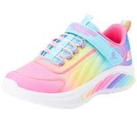 Skechers Niñas, Zapatillas, Malla Turquesa Multi Trim, 29 EU