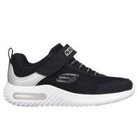 Skechers Bounder-Tech, Zapatos Deportivos Niños, Black & Silver Synthetic / Textile / Trim, 35.5 EU