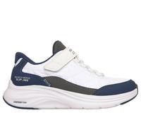 Skechers niño Contour Foam - Cozy Fit en Blanco/Navy, talla 33.5