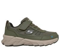 Skechers Niños Elite Sport Tread Aquavek Zapatillas Deportivas, Olive Synthetic Textile Silver & Black Trim, 31 EU