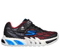 Skechers niño Flex-Glow Elite - Vorlo en Negro/Rojo/Azul, talla 28
