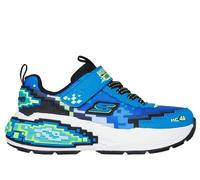Skechers niño Mega-Craft 4K en Azul/Lima, talla 28