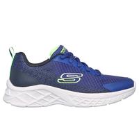 Skechers niño Microspec II - Vovrix en Navy/Negro/Lima, talla 36.5