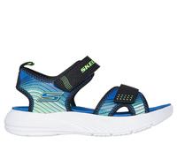 Skechers niño Microspec-Splash en Negro/Lima, talla 33