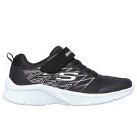 Skechers niño Microspec - Texlor en Negro/Plata, talla 27.5