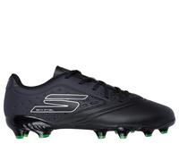 Skechers niño Razor 1.5 Jr Youth FG en Negro/Plata, talla 37