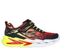 Skechers niño S Lights: Flex-Glow Ultra en Negro/Rojo, talla 27