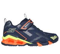 Skechers niño S-Lights: Hydro Lights - Heat-Tread en Navy/Naranja, talla 33.5