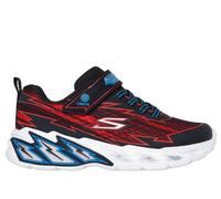 Skechers niño S-Lights: Light Storm 2.0 - Bolt-Brights en Negro/Rojo, talla 27