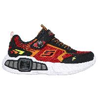 Skechers niño S-Lights: Light Storm 3.0 en Negro/Rojo, talla 29