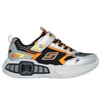 Skechers niño S-Lights: Light Storm 3.0 en Plata/Negro, talla 30