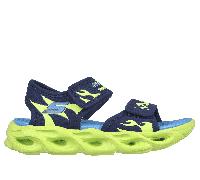 Skechers niño S-Lights: Thermo-Flash - Heat Tide en Navy/Lima, talla 36