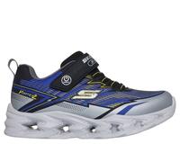 Skechers niño S-Lights: Vortex 2.0 -Veltrox en Plata/Negro, talla 27