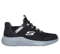 Skechers niño Slip-ins: Bounder - Brisk-Burst en Negro/Marengo, talla 28.5