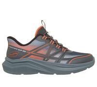Skechers niño Slip-ins: Microspec Velocity - Grid-Shift en Marengo/Naranja, talla 31