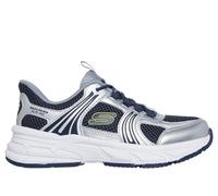 Skechers niño Slip-ins: Retro-Graph - Swift-Pacer en Plata/Navy, talla 33.5