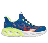 Skechers niño Slip-ins S-Lights: Thermo Flash 2.0 - Heat-Brisk en Azul/Amarillo, talla 31
