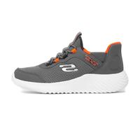 Skechers Bounder Brisk-Burst, Zapatillas Niños, Charcoal/Orange, 32 EU