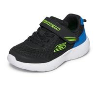 Skechers Niños DYNA-Lite Lil Quanta-Stride Zapatilla de Deporte, Black Synthetic/Textile/Blue & Lime Trim, 22 EU