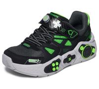 Skechers Niños Gametronix 3.0 Zapatillas Deportivas, Black Synthetic Textile Lime Trim, 37 EU