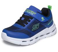 Skechers Niños Glide-Step Lights Sneaker, Blue, 27.5 EU