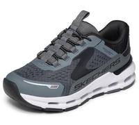 Skechers Niños Glide-Step Plus Vista-Lane Slip-In ENTRENADOR, Charcoal Synthetic / Textile / Black Trim, 28.5 EU